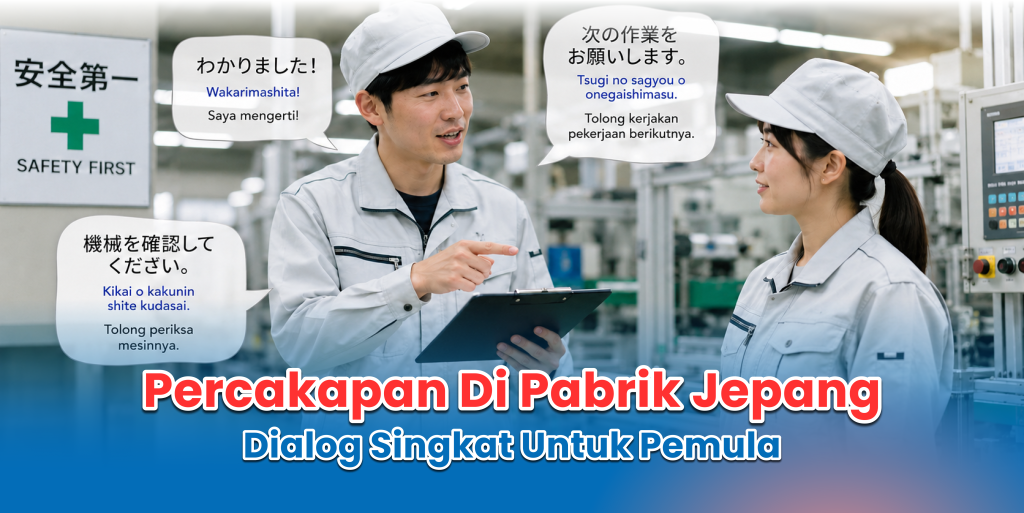 Contoh percakapan di pabrik Jepang untuk pekerja pemula di line produksi